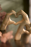 Ornament 24,5x9,5x15 cm HANDS taupe grey