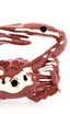 Ornament 29x29x6,5 cm CRAB ceramics coral