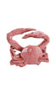 Ornament 29x29x6,5 cm CRAB ceramics coral
