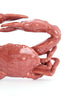 Ornament 29x29x6,5 cm CRAB ceramics coral