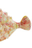 Ornament 20x11,5x11,5 cm FISH ceramics cream+red+yellow