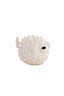 Ornament 25,5x14,5x14 cm FISH ceramics cream