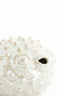 Ornament 25,5x14,5x14 cm FISH ceramics cream pearl