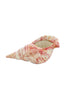 Ornament 30x15x11,5 cm SHELL ceramics cream+red+yellow