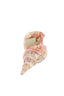 Ornament 30x15x11,5 cm SHELL ceramics cream+red+yellow