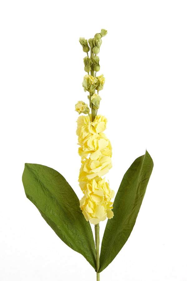 Artificial flower 26x7x73 cm HALIA paper green+yellow
