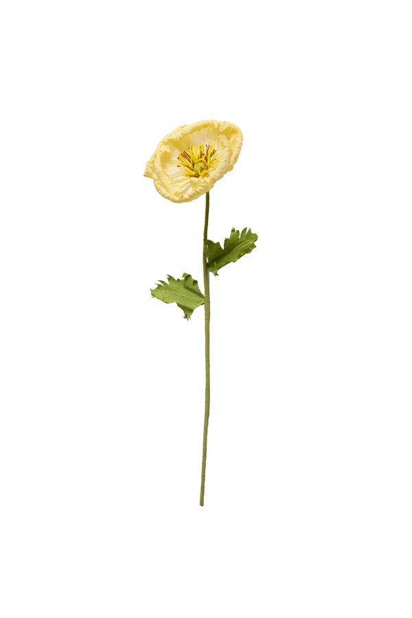 Artificial flower 15x15x57 cm CATO paper green+yellow