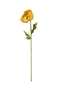 Artificial flower 15x15x57 cm CATO paper green+ocher yellow