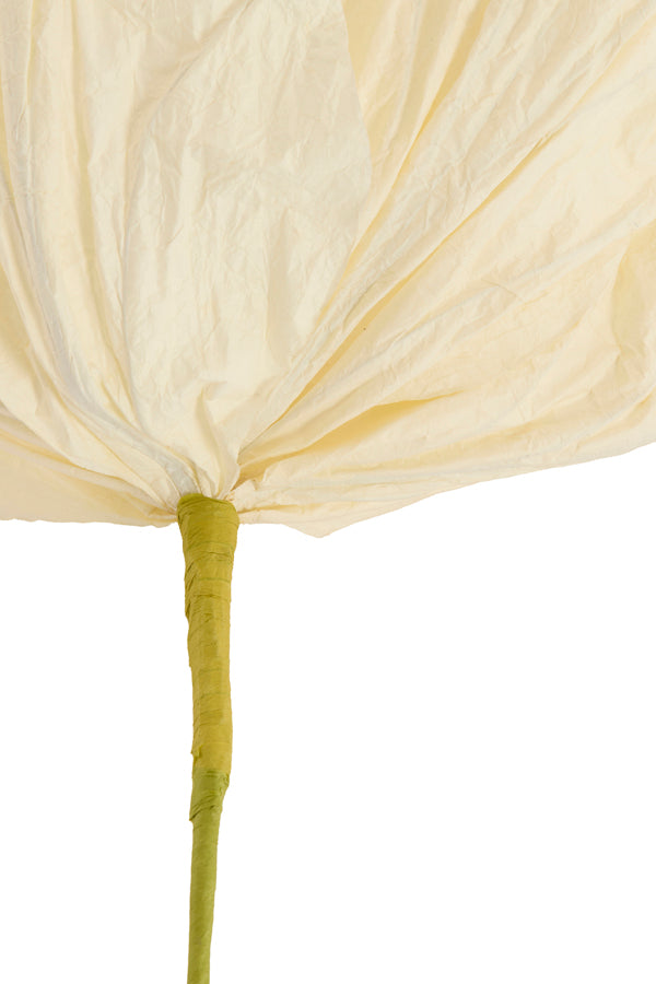 Artificial flower 32x32x120 cm LOEK paper green+cream