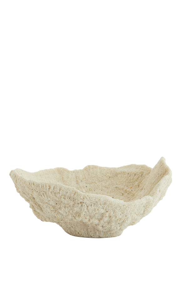 Ornament 25x23x11 cm CORAL cream