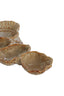 Ornament 29x15,5x3 cm CINDEL ceramics brown