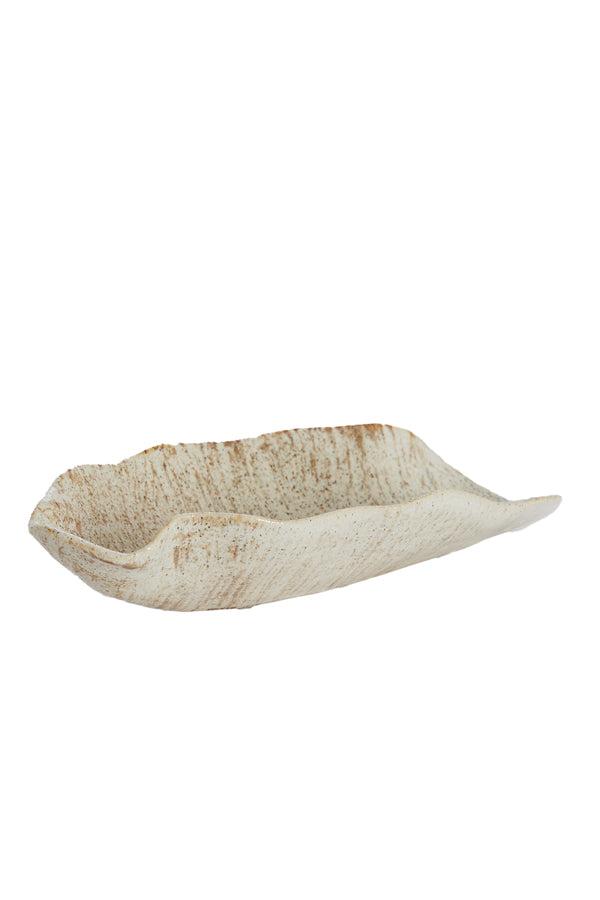 Ornament 22,5x10,5x5 cm NYMIA ceramics cream-sand