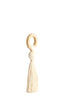 Ornament 11x47 cm YAVIZA cream+raffia natural