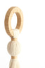 Ornament 11x47 cm YAVIZA cream+raffia natural