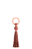 Ornament 11x47 cm YAVIZA terra+raffia light pink