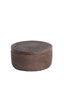 Deco box 14x7 cm METETI wood textured dark brown