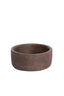 Deco box 14x7 cm METETI wood textured dark brown