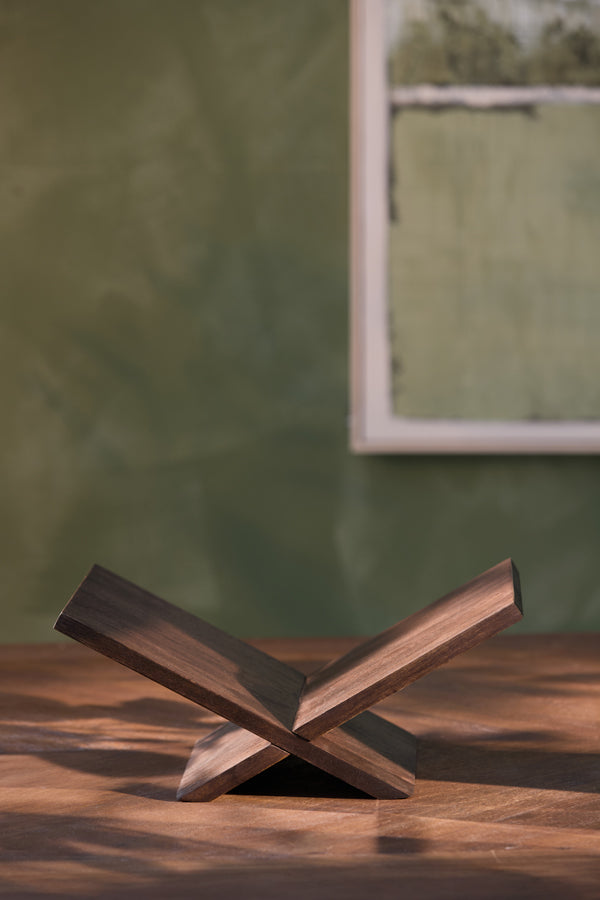 Bookstand 36x25x15,5 cm TONOSI wood dark brown