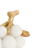 Ornament 16,5x11x11,5 cm JAGODY cream+antique bronze