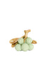 Ornament 16,5x11x11,5 cm JAGODY green+antique bronze