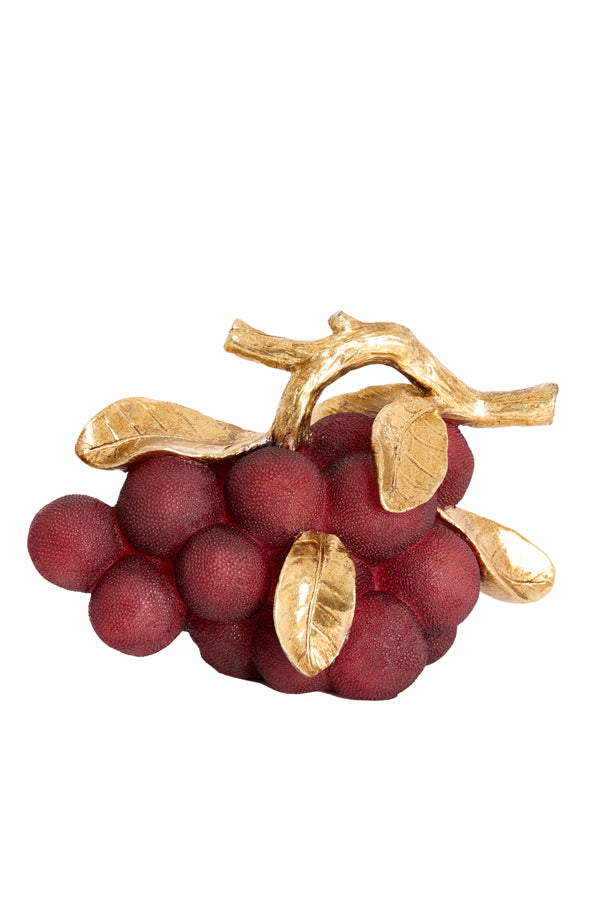 Ornament 24x14x16,5 cm JAGODY burgundy+antique bronze