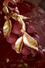 Ornament 24x14x16,5 cm JAGODY burgundy+antique bronze