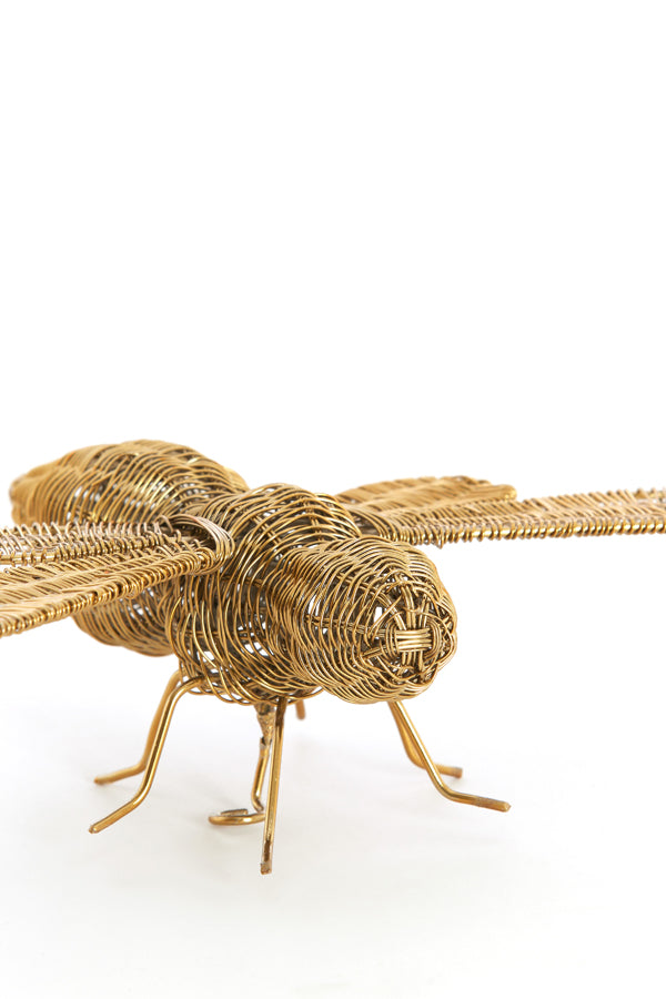 Ornament 24x14,5x5,5 cm CICADA gold