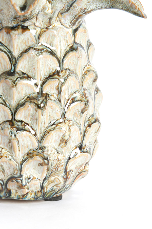 Ornament 15,5x21,5 cm NANASI ceramics olive green
