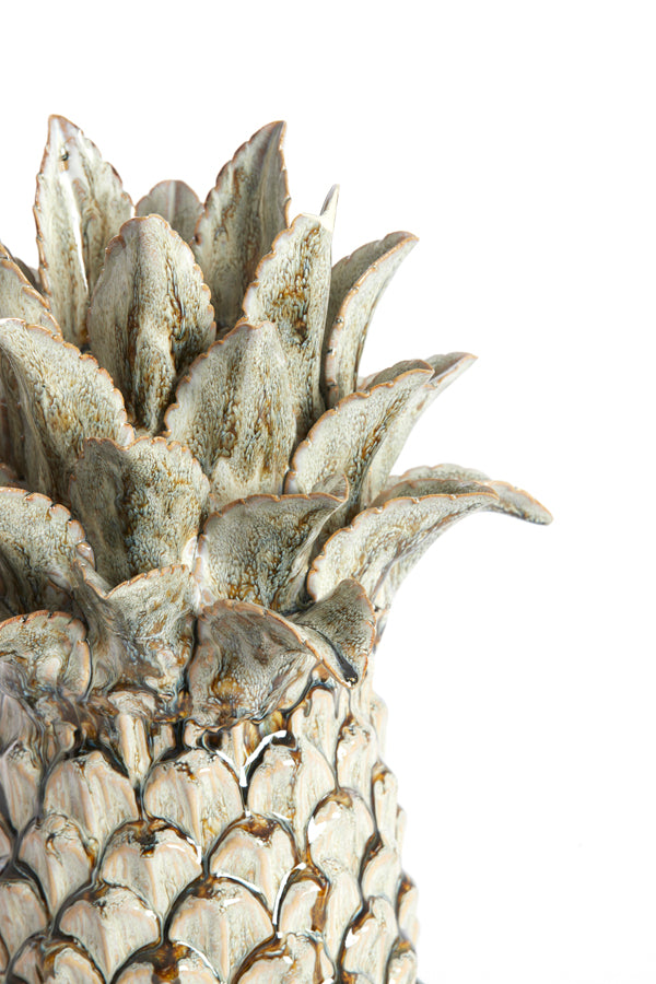Ornament 22,5x39,5 cm NANASI ceramics olive green