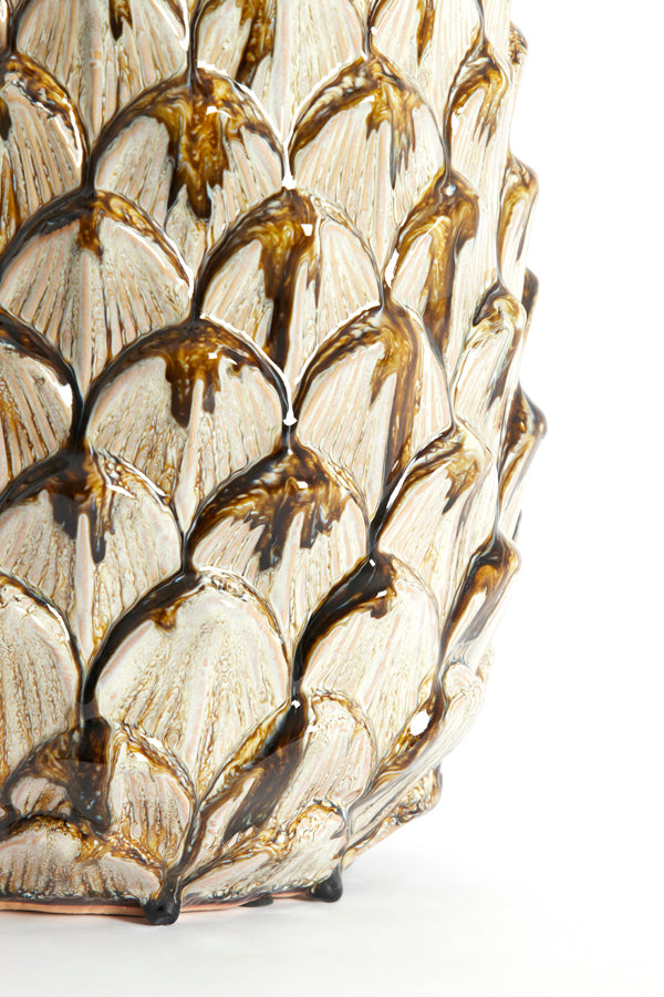 Ornament 29x55,5 cm NANASI ceramics olive green