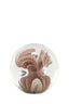 Ornament 10x10 cm BREON glass brown+cream