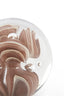 Ornament 10x10 cm BREON glass brown+cream