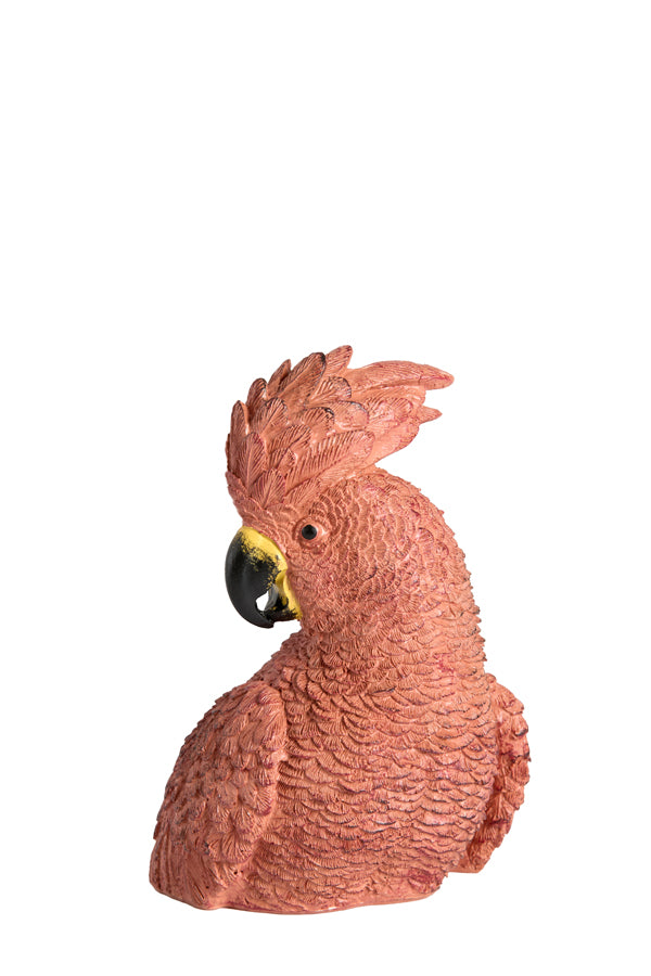 Ornament 10,5x9,5x16 cm PARROT dark pink