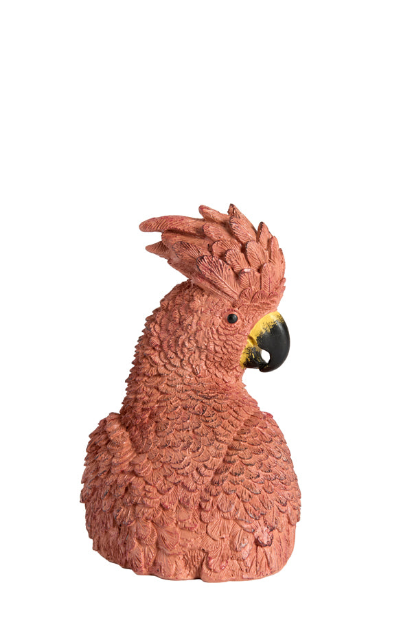 Ornament 10,5x9,5x16 cm PARROT dark pink