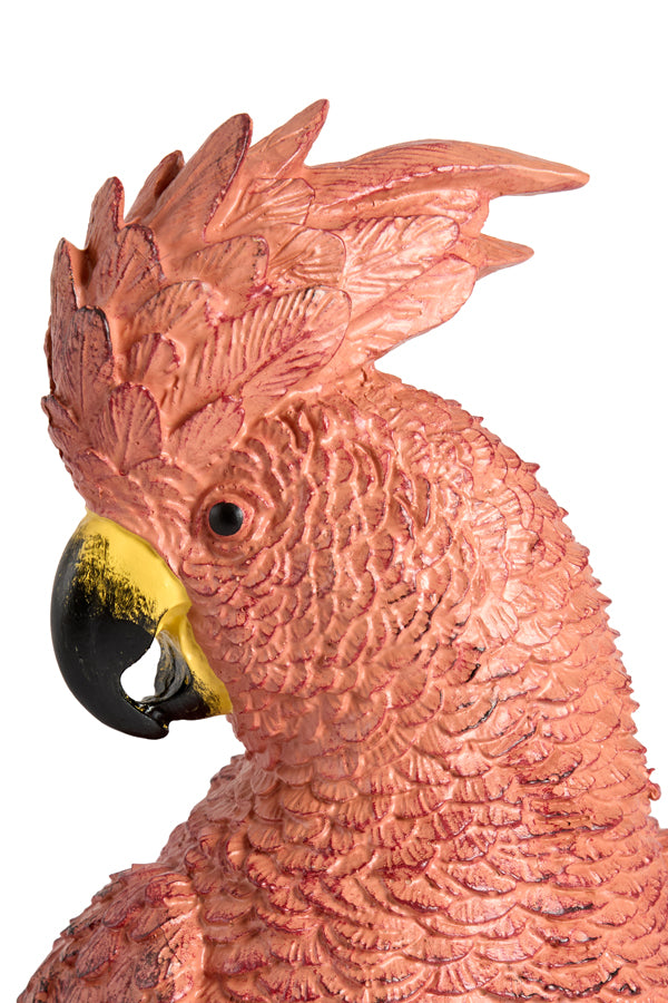Ornament 10,5x9,5x16 cm PARROT dark pink