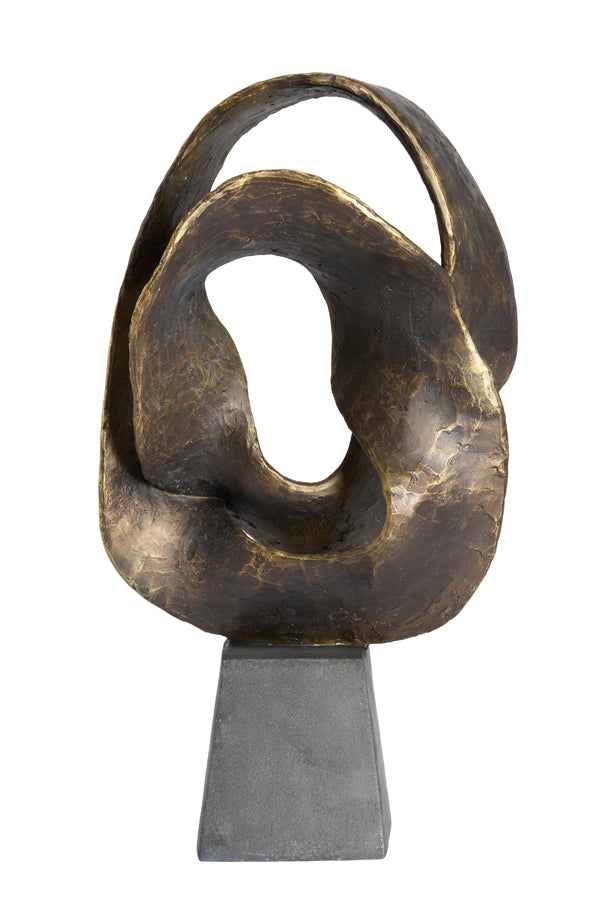 Ornament 25x16x47 cm ISOLDE antique bronze+black