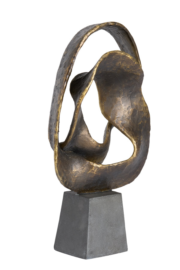 Ornament 25x16x47 cm ISOLDE antique bronze+black