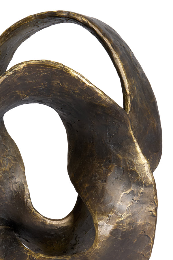 Ornament 25x16x47 cm ISOLDE antique bronze+black