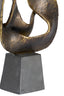 Ornament 25x16x47 cm ISOLDE antique bronze+black