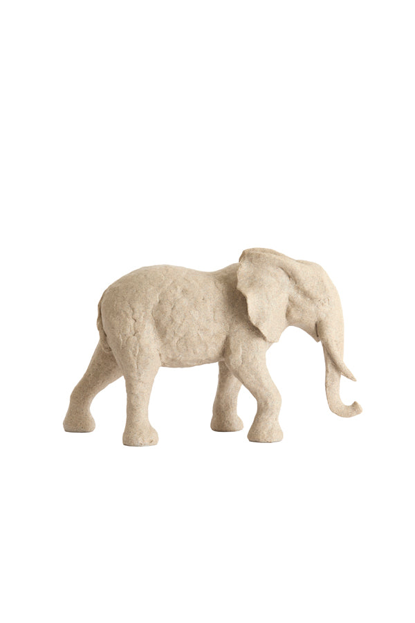 Ornament 38,5x15x24 cm ELEPHANT sand