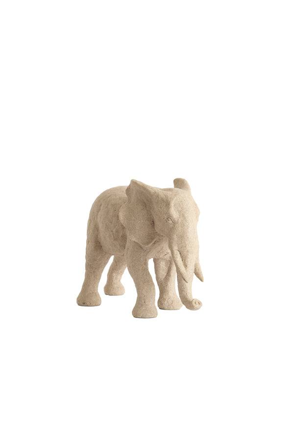 Ornament 38,5x15x24 cm ELEPHANT sand