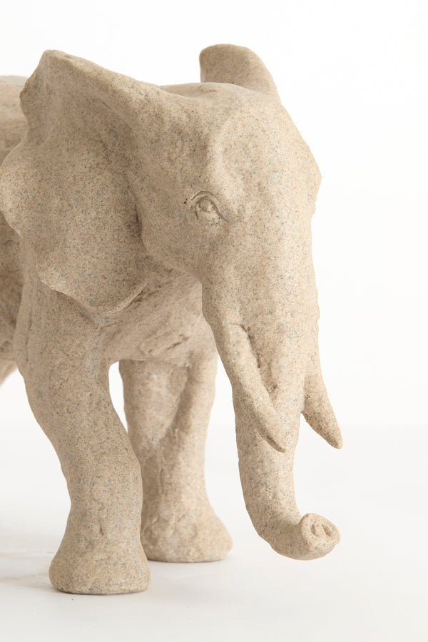Ornament 38,5x15x24 cm ELEPHANT sand