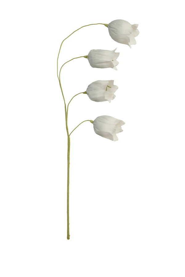 Artificial flower 15x15x70 cm CAIN paper green+grey-blue