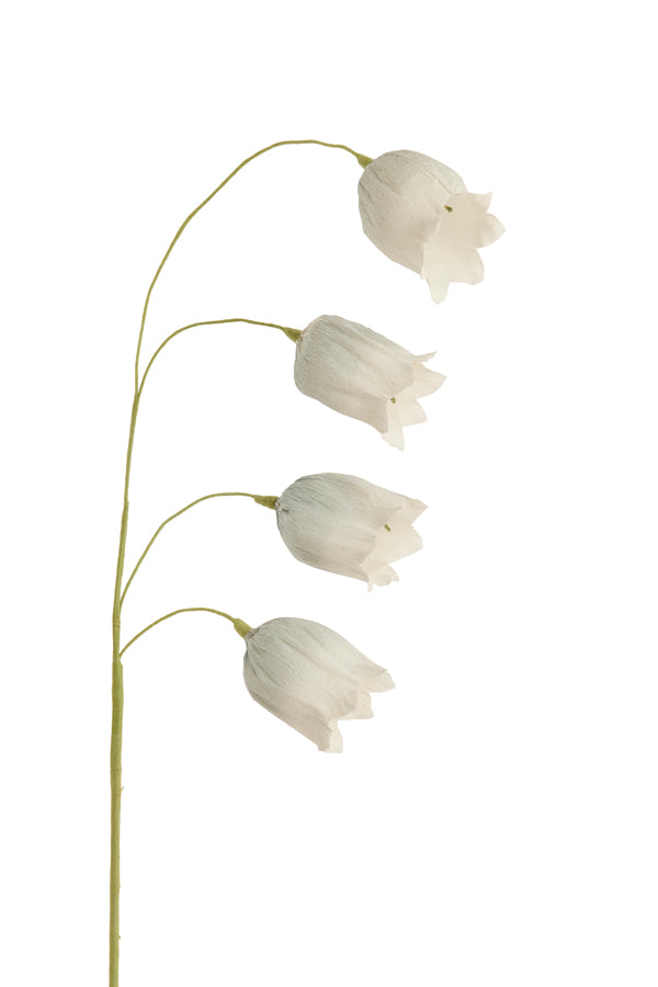 Artificial flower 15x15x70 cm CAIN paper green+grey-blue