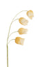 Artificial flower 15x15x70 cm CAIN paper green+ocher yellow