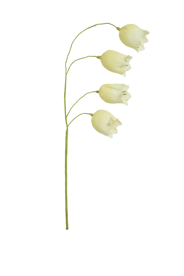 Artificial flower 15x15x70 cm CAIN paper green+yellow