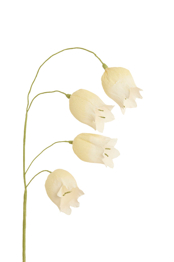 Artificial flower 15x15x70 cm CAIN paper green+yellow