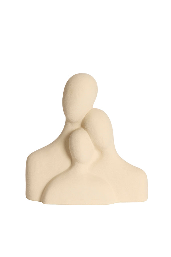 Ornament 28x13x29 cm SOLINE ceramics matt cream