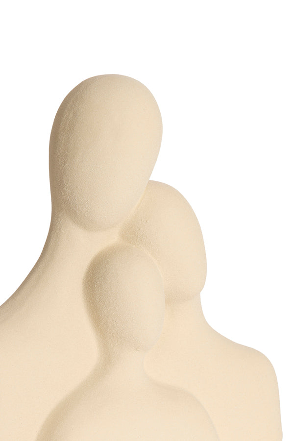 Ornament 28x13x29 cm SOLINE ceramics matt cream