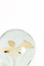Ornament 8x8 cm BUTTERFLY glass cream
